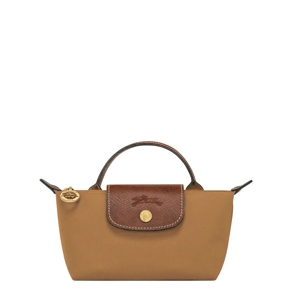 Longchamp Le Pliage Original Pouch with Handle Fawn